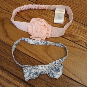 Gymboree headband and bow tie